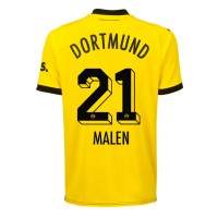 Fotballdrakt Herre Borussia Dortmund Donyell Malen #21 Hjemmedrakt 2023-24 Kortermet